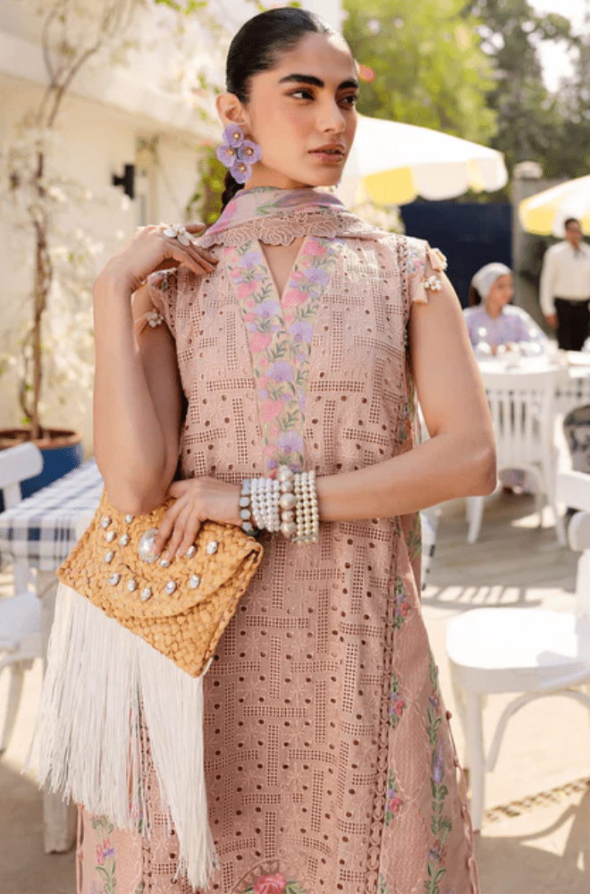 Summer 3PC Chikankri Lawn Embroidered Suit - BFB0648 - | BlueFery