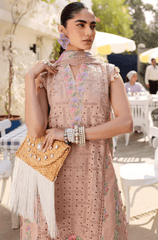Summer 3PC Chikankri Lawn Embroidered Suit - BFB0648 - | BlueFery