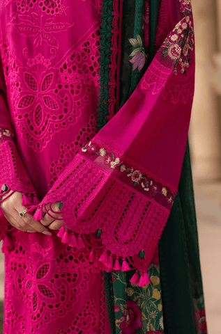 Summer 3PC Chikenkari Lawn Embroidered Suit - BFB0492 - New Arrivals | BlueFery
