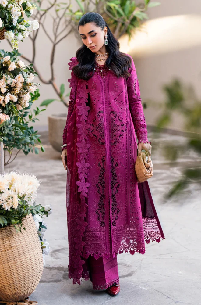 Summer 3PC Lawn ChickenKari Embroidered Suit - BFA0011 - New Arrivals | BlueFery