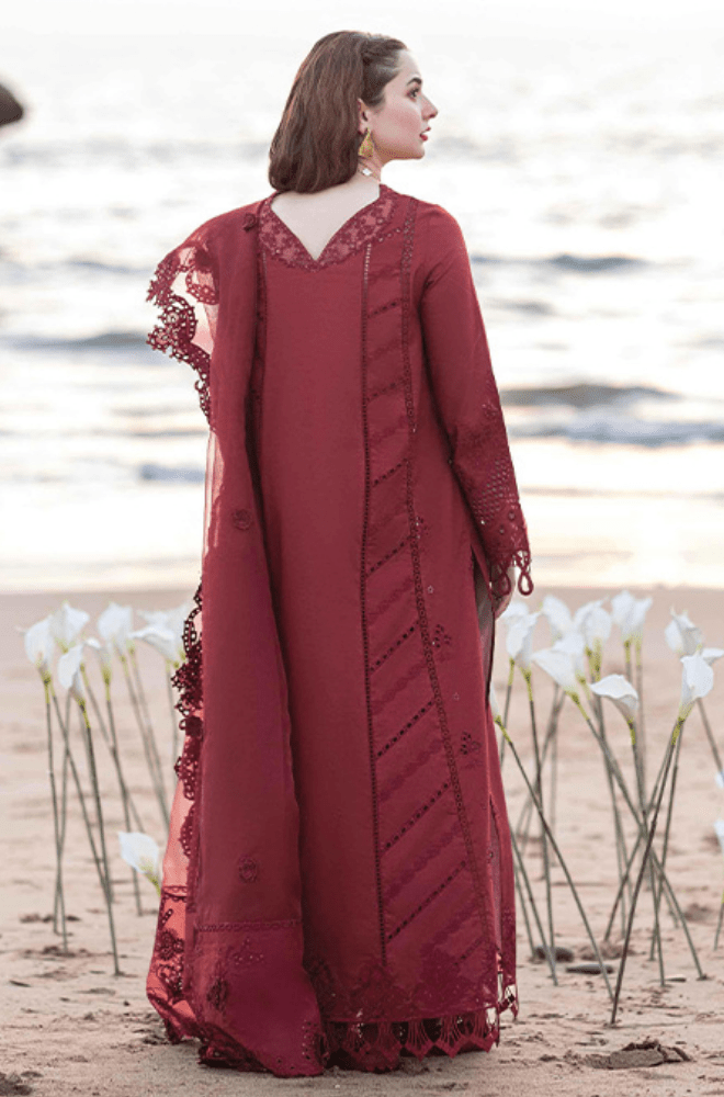 Summer 3PC Lawn ChickenKari Embroidered Suit - BFA0021 - luxury | BlueFery