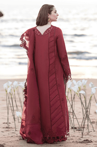 Summer 3PC Lawn ChickenKari Embroidered Suit - BFA0021 - luxury | BlueFery