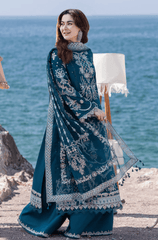 Summer 3PC Lawn Chikankari Embroidered Suit - BFA00050 - | BlueFery