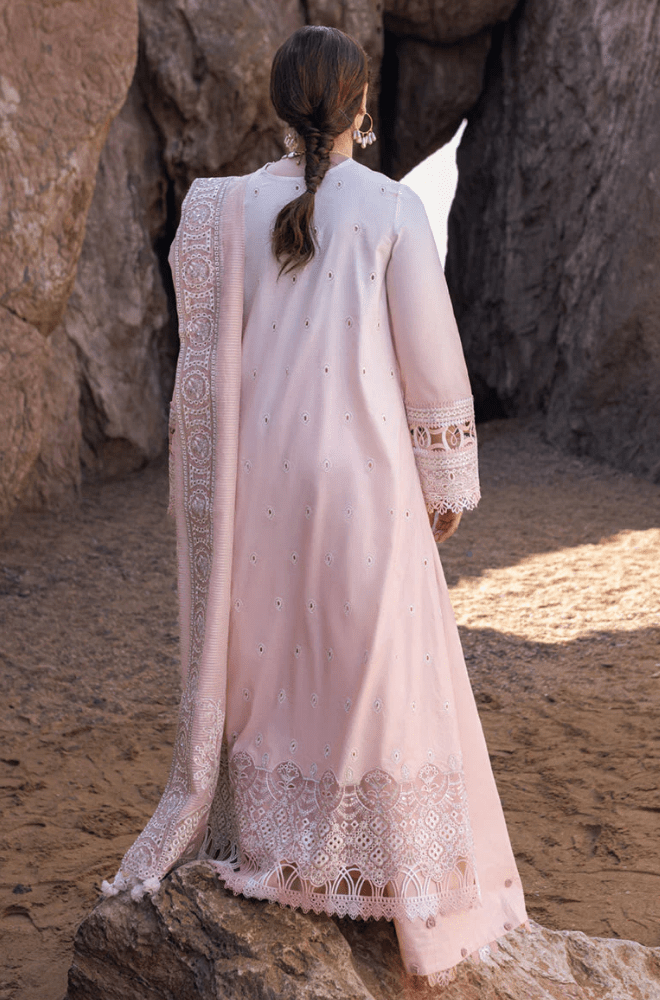 Summer 3PC Lawn Chikankari Embroidered Suit - BFA0009 - luxury | BlueFery