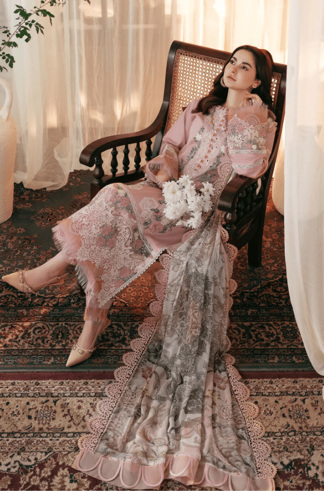 Summer 3PC Lawn Chikankari Embroidered Suit - BFA00130 - New Arrivals | BlueFery