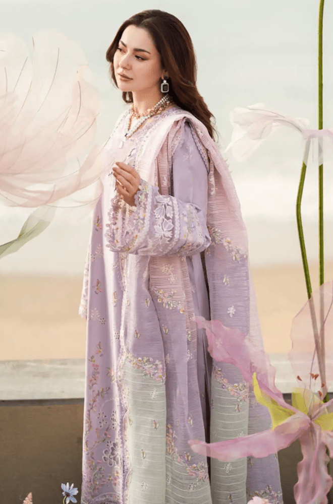 Summer 3PC Lawn Chikankari Embroidered Suit - BFA0028 - luxury | BlueFery
