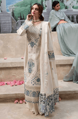Summer 3PC Lawn Chikankari Embroidered Suit - BFB0292 - luxury | BlueFery
