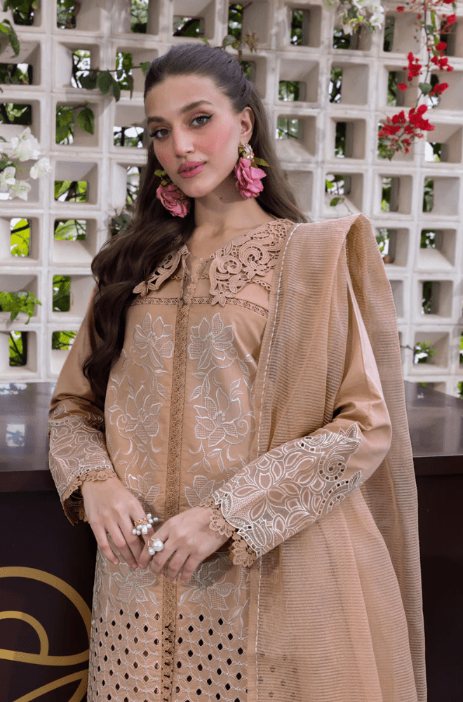 Summer 3PC Lawn Chikankari Embroidered Suit - BFB0625 - New Arrivals | BlueFery
