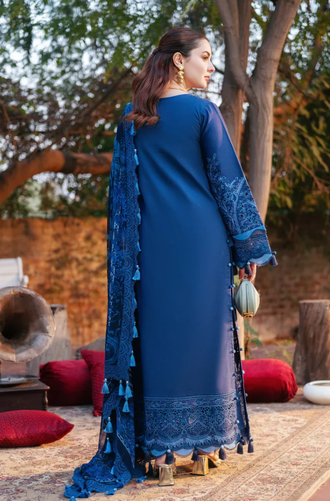Summer 3PC Lawn Chikankari Embroidered Suit - BFB0629 - New Arrivals | BlueFery