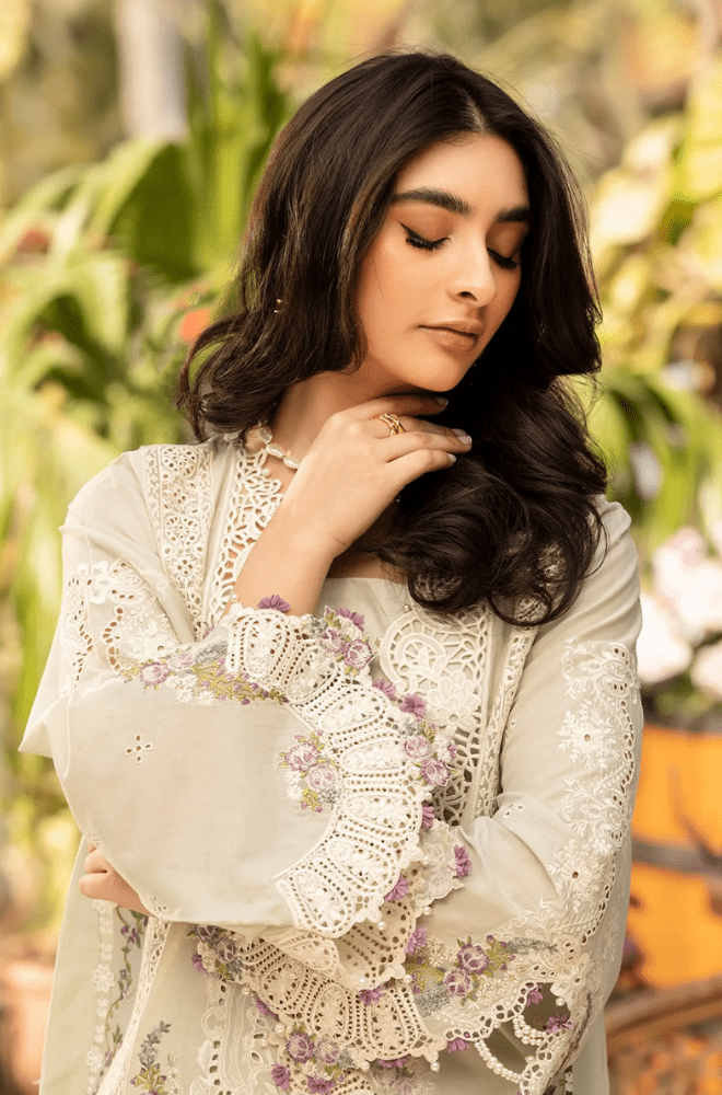 Summer 3PC Lawn Chikankari Embroidered Suit - BFB0632 - New Arrivals | BlueFery