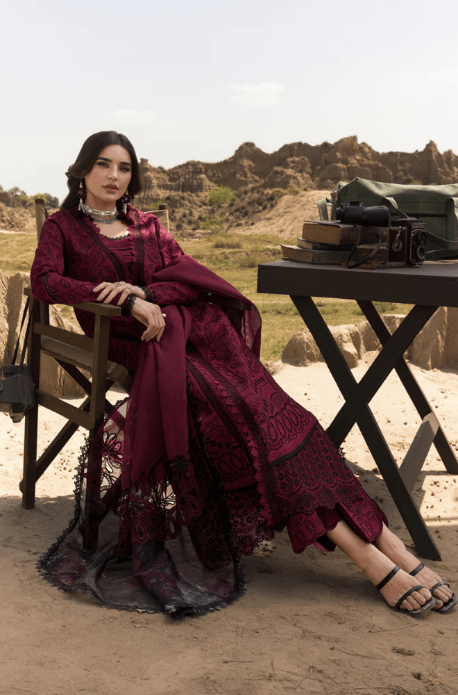 Summer 3PC Lawn Chikankari Embroidered Suit - BFB0633 - New Arrivals | BlueFery
