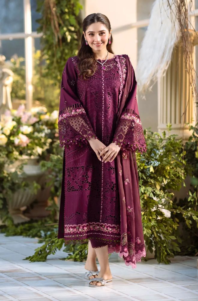 Summer 3PC Lawn Chikankari Embroidered Suit - BFB0719 - New Arrivals | BlueFery
