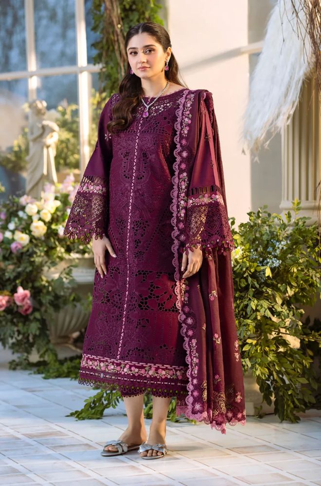 Summer 3PC Lawn Chikankari Embroidered Suit - BFB0719 - New Arrivals | BlueFery
