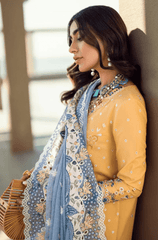Summer 3PC Lawn Chikankari Embroidered Suit - BFB0723 - New Arrivals | BlueFery