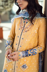 Summer 3PC Lawn Chikankari Embroidered Suit - BFB0723 - New Arrivals | BlueFery