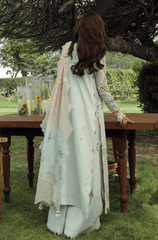Summer 3PC Lawn Chikankari Embroidered Suit - BFB0725 - New Arrivals | BlueFery