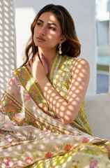 Summer 3PC Lawn Chikankari Embroidered Suit - BFB0726 - New Arrivals | BlueFery