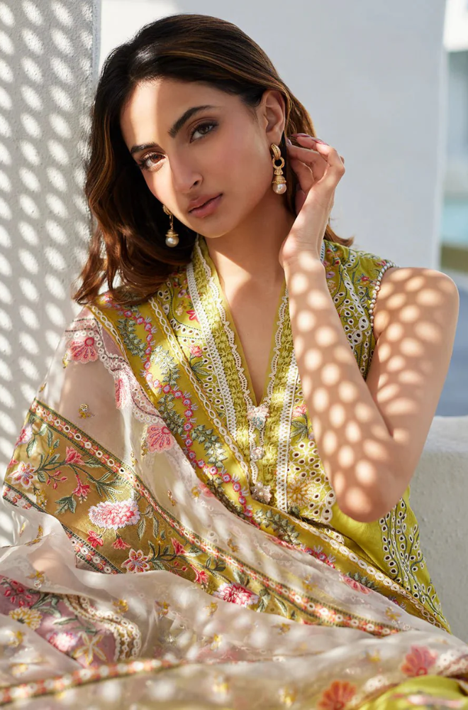 Summer 3PC Lawn Chikankari Embroidered Suit - BFB0726 - New Arrivals | BlueFery