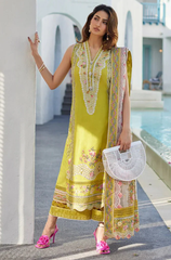 Summer 3PC Lawn Chikankari Embroidered Suit - BFB0726 - New Arrivals | BlueFery