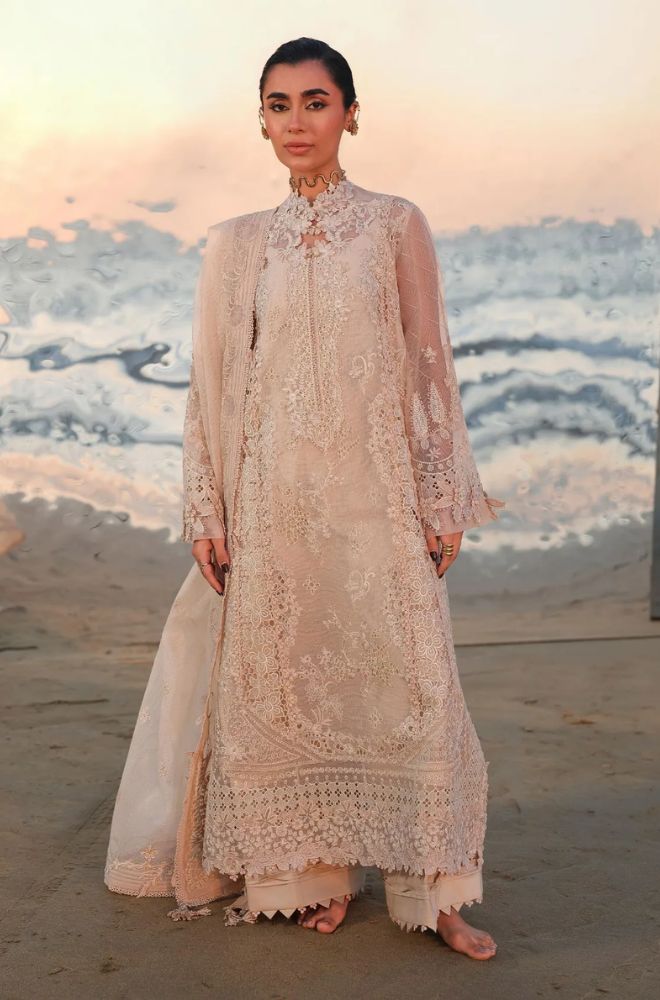 Summer 3PC Lawn chikankari Embroidered Suit - BFB0778 - luxury | BlueFery