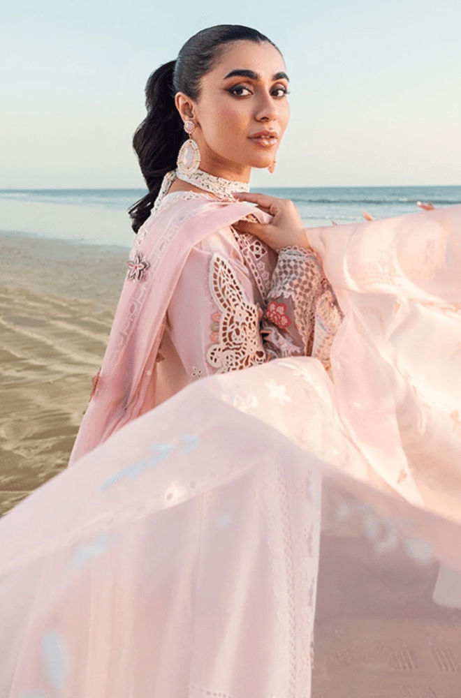Summer 3PC Lawn Chikankri Embroidered Suit - BFB0650 - New Arrivals | BlueFery