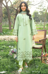 Summer 3PC Lawn Chikenkari Embroidered Suit - BFB0672 - New Arrivals | BlueFery