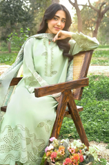 Summer 3PC Lawn Chikenkari Embroidered Suit - BFB0672 - New Arrivals | BlueFery