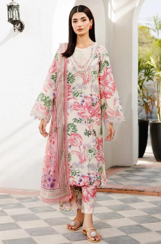 Summer 3PC Lawn Digital Printed Dress - BFB0696 - Unstitched | BlueFery