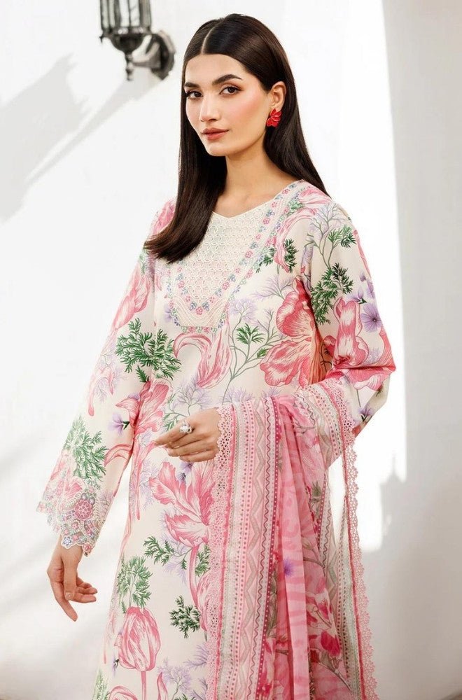 Summer 3PC Lawn Digital Printed Dress - BFB0696 - Unstitched | BlueFery
