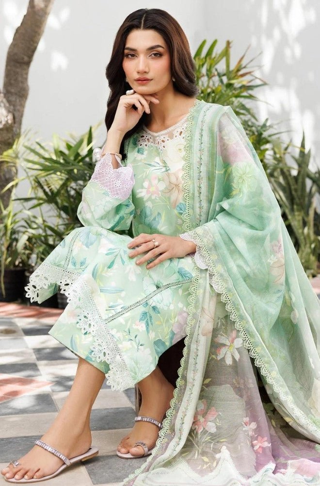 Summer 3PC Lawn Digital Printed Dress - BFB0698 - Unstitched | BlueFery