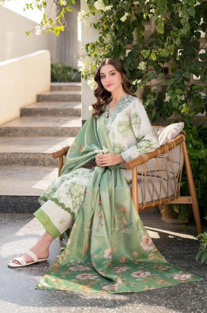 Summer 3PC Lawn Digital Printed Dress - BFB0699 - Unstitched | BlueFery