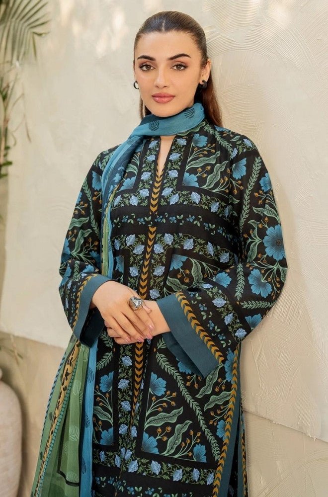 Summer 3PC Lawn Digital Printed Dress - BFB0700 - Unstitched | BlueFery