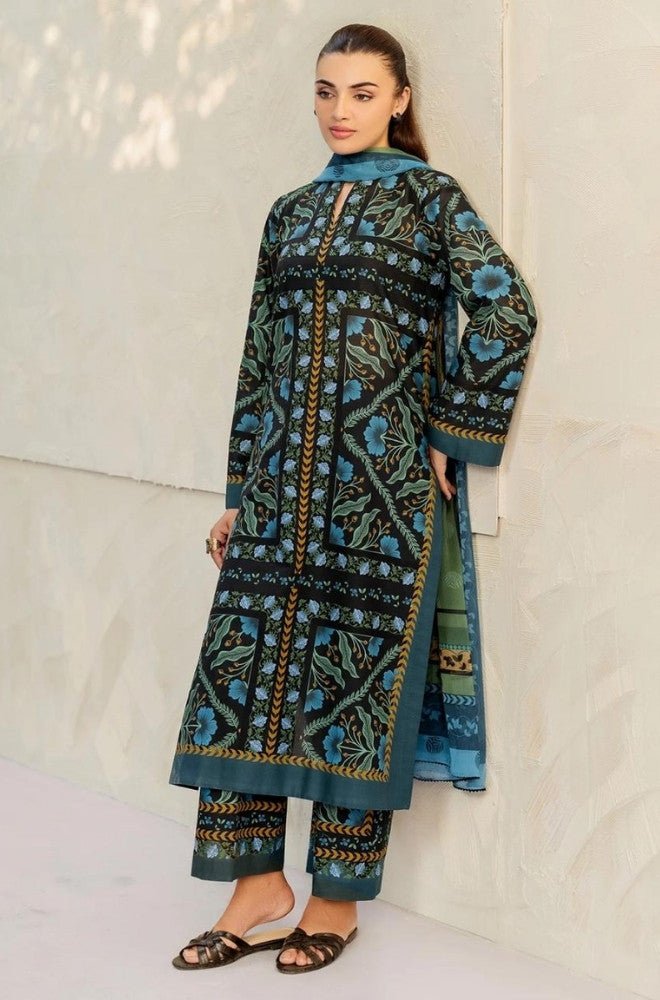 Summer 3PC Lawn Digital Printed Dress - BFB0700 - Unstitched | BlueFery