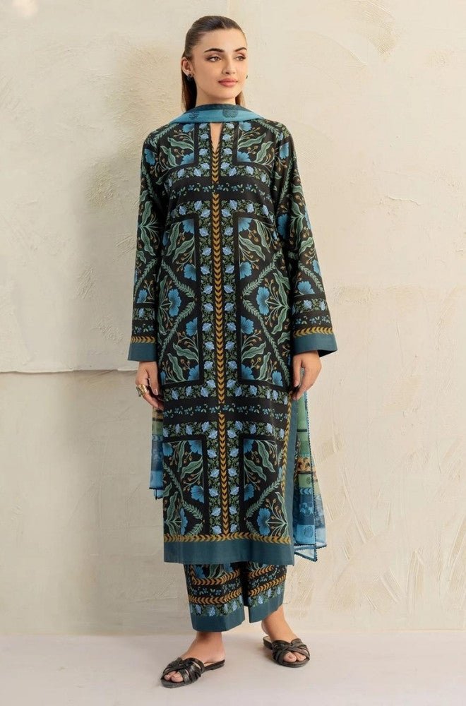 Summer 3PC Lawn Digital Printed Dress - BFB0700 - Unstitched | BlueFery