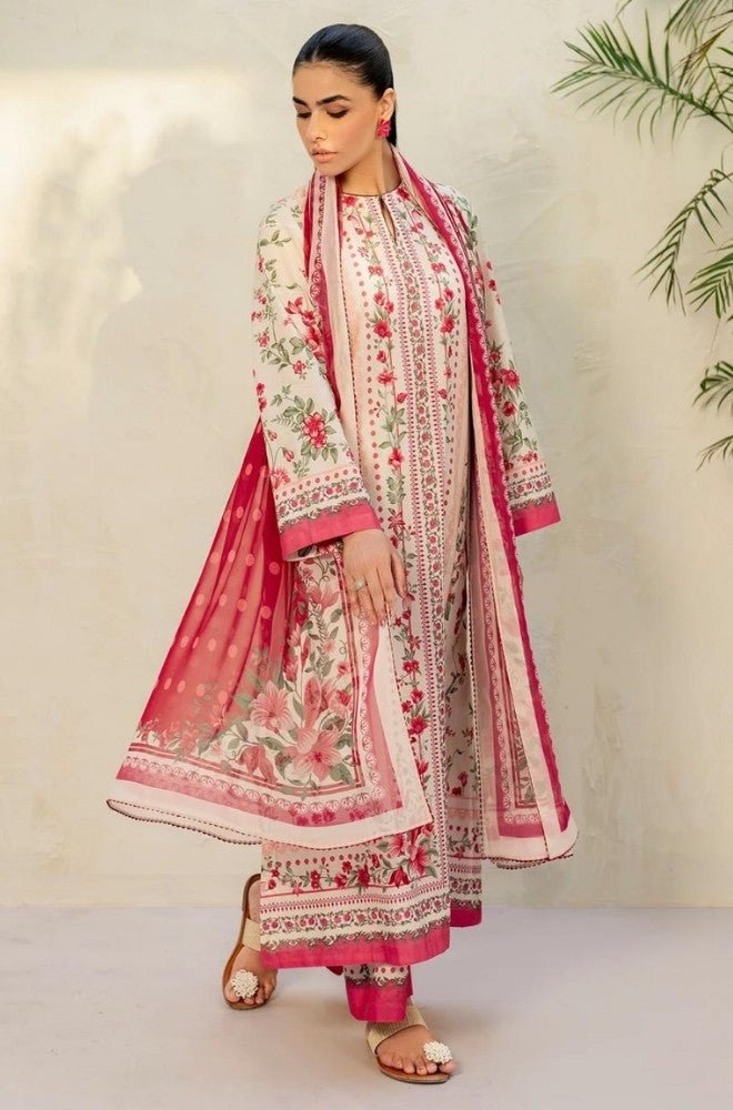 Summer 3PC Lawn Digital Printed Dress - BFB0701 - Unstitched | BlueFery