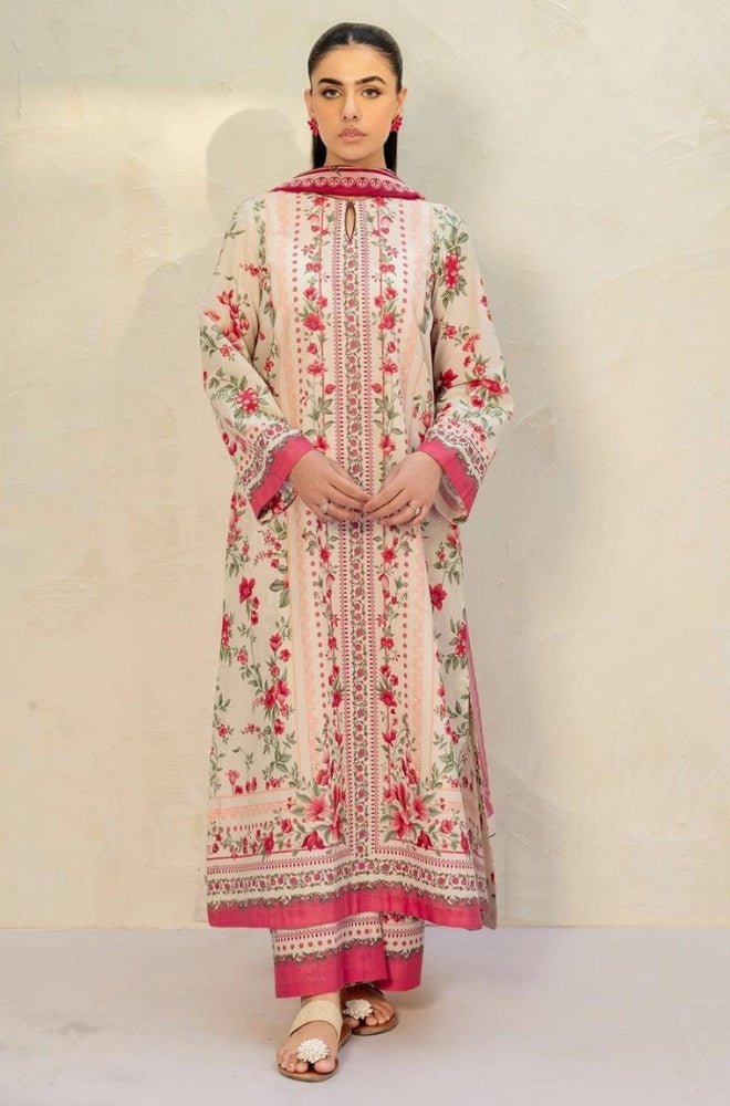 Summer 3PC Lawn Digital Printed Dress - BFB0701 - Unstitched | BlueFery