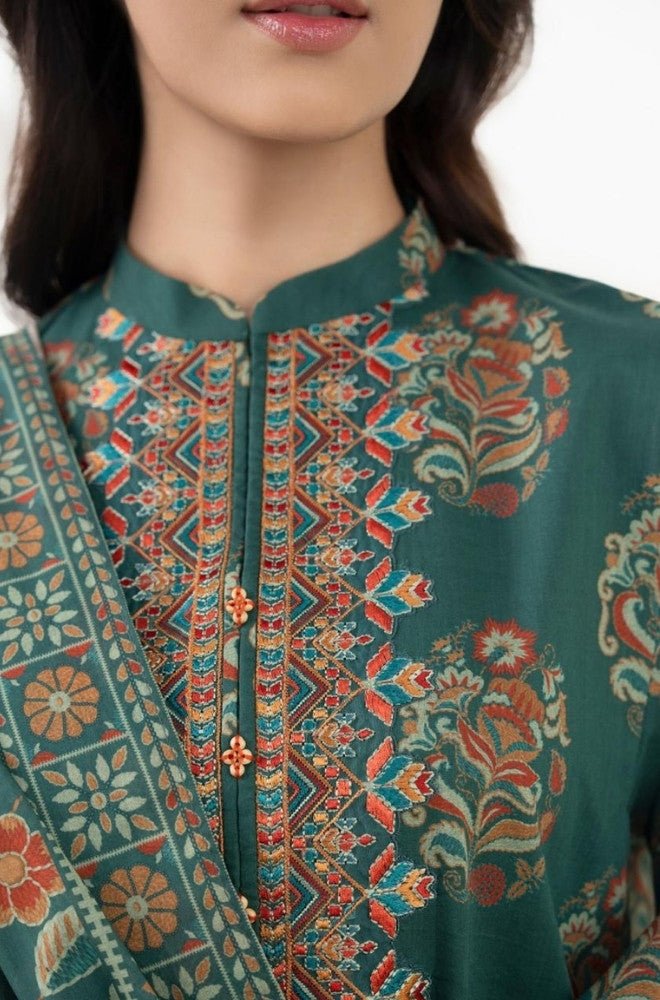 Summer 3PC Lawn Digital Printed Dress - BFB0705 - Unstitched | BlueFery