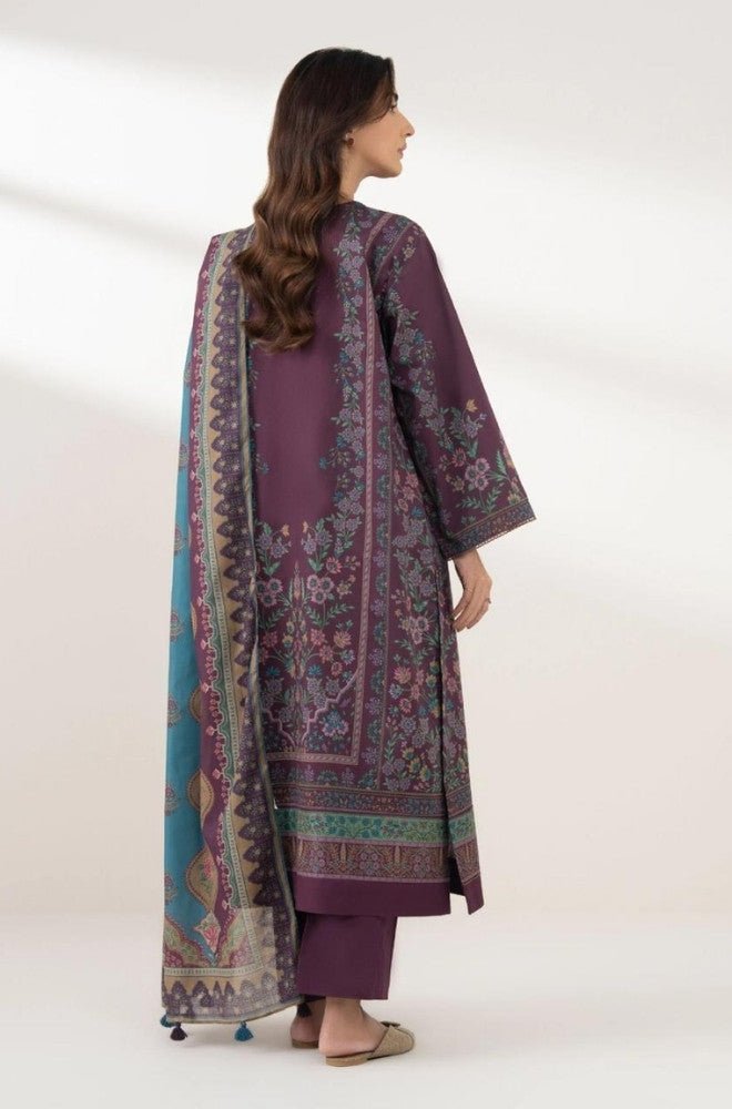 Summer 3PC Lawn Digital Printed Dress - BFB0707 - Unstitched | BlueFery