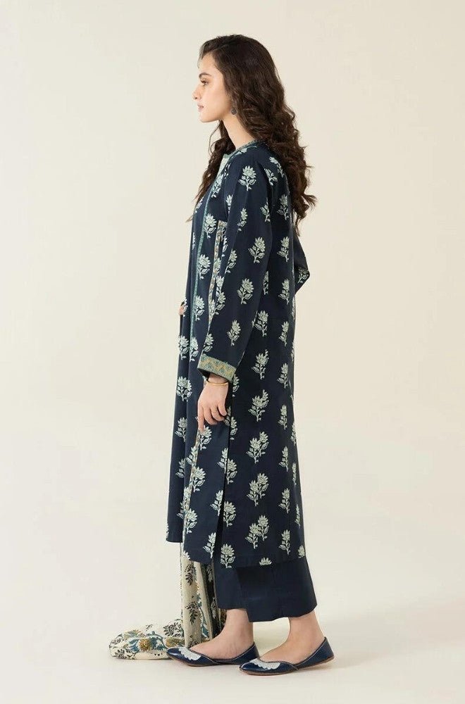 Summer 3PC Lawn Digital Printed Dress - BFB0708 - Unstitched | BlueFery