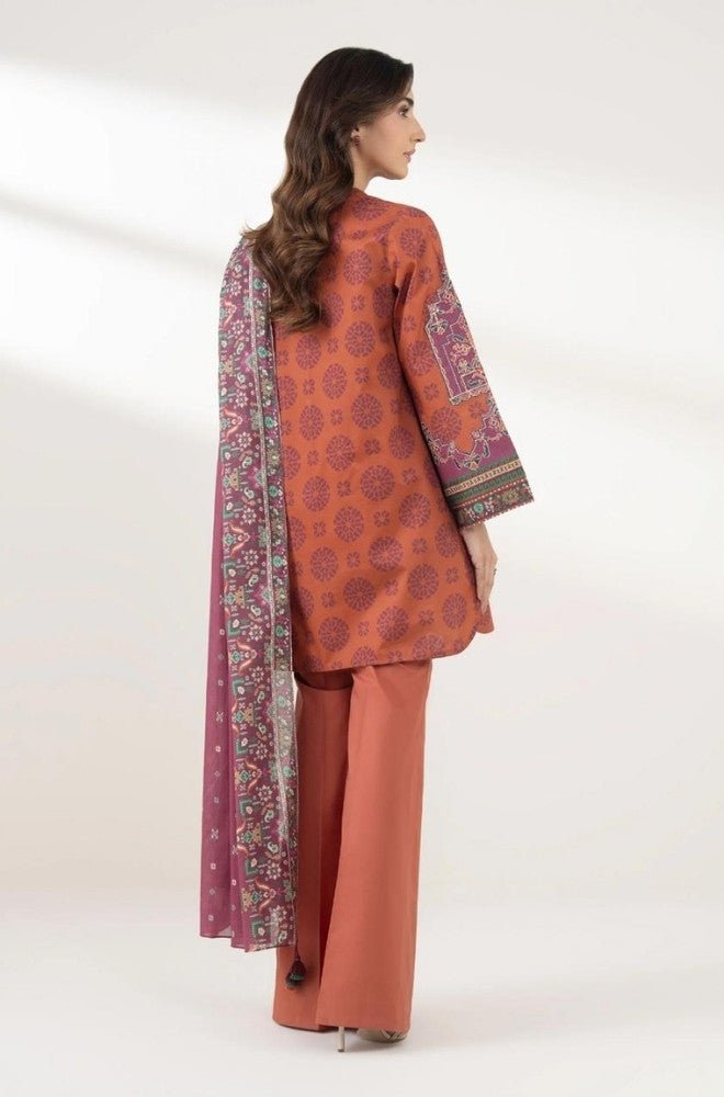 Summer 3PC Lawn Digital Printed Dress - BFB0710 - Unstitched | BlueFery