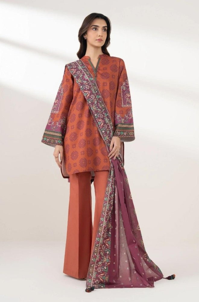 Summer 3PC Lawn Digital Printed Dress - BFB0710 - Unstitched | BlueFery