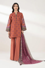 Summer 3PC Lawn Digital Printed Dress - BFB0710 - Unstitched | BlueFery
