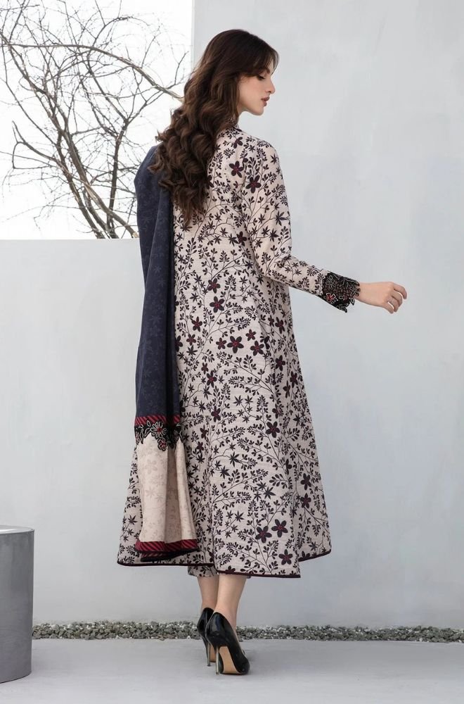 Summer 3PC Lawn Digital Printed Dress - BFB0712 - Unstitched | BlueFery