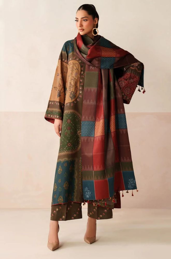 Summer 3PC Lawn Digital Printed Dress - BFB0714 - Unstitched | BlueFery