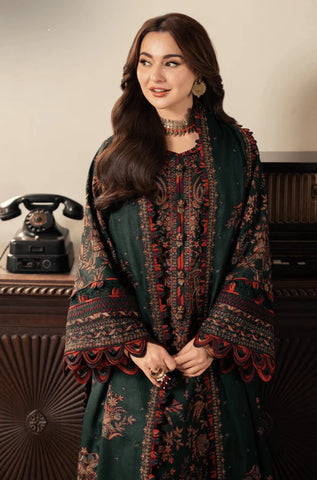 ASIM JOFA - 3PC Lawn Embroidered Shirt with Chiffon Embroidered Dupatta and Trouser - BFA0001