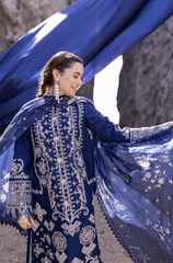 Summer 3PC Lawn Embroidered Suit - BFA0026 - luxury | BlueFery