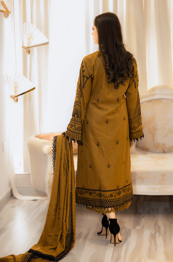 Summer 3PC Lawn Embroidered Suit - BFA00270 - New Arrivals | BlueFery