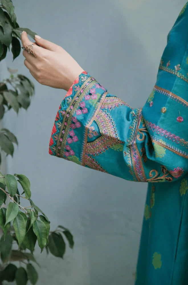 Zara Shahjahan - 3PC Dhanak Embroiderd Shirt With Chiffon Printed Dupatta and Trouser - BFB01058