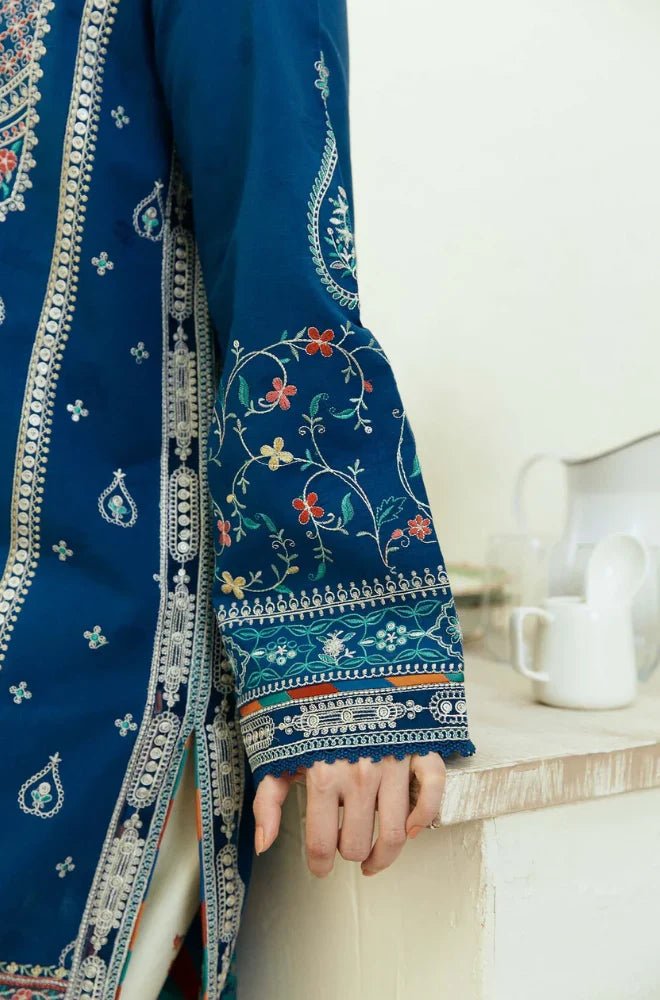 Summer 3PC Lawn Embroidered Suit - BFB0126 - | BlueFery
