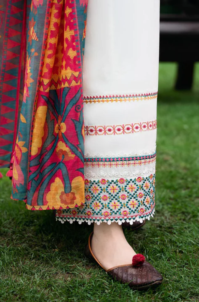 Summer 3PC Lawn Embroidered Suit - BFB01890 - New Arrivals | BlueFery